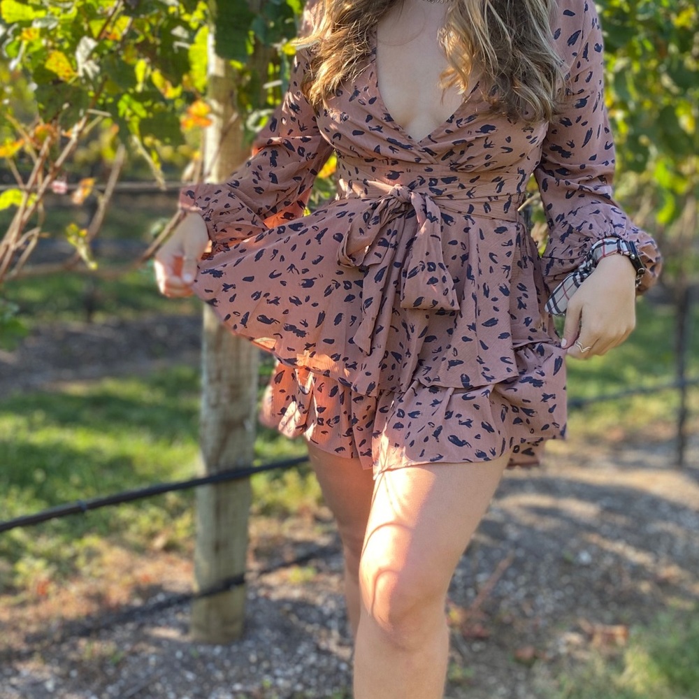 🐆 Leopard Romper | Size S